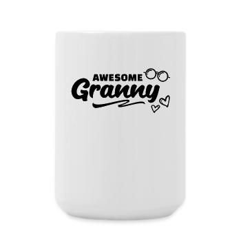 Glasses Grandma Grandmother Statement All the best - Large Mug 440 ml - white - Front