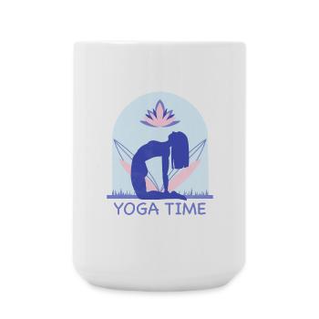 Yoga - Large Mug 440 ml - white - Front