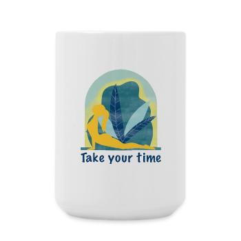 Yoga - Grande tasse 440 ml - blanc - Devant