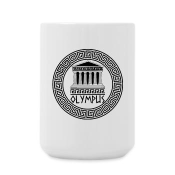 Die Domäne der Götter (schwarz) - Große Tasse 440 ml - Weiß - Vorne