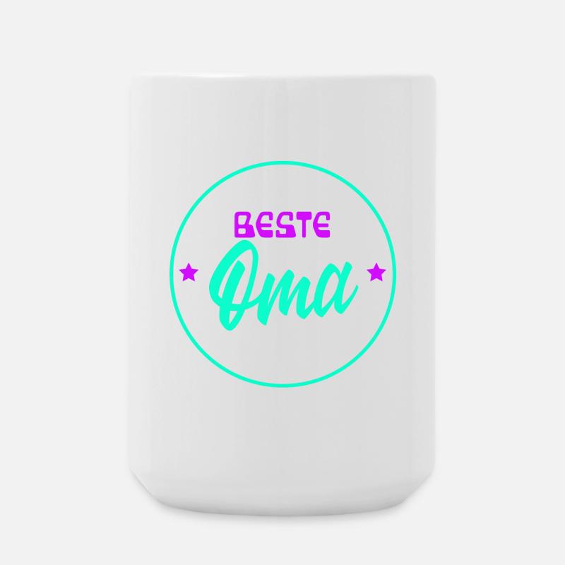 Beste Oma Statement Großmutter Großmama Seniorin - Große Tasse 440 ml - Weiß