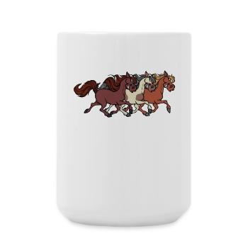 Gallop Icelandic Horses Stallion Horses Horse Fool - Large Mug 440 ml - white - Front