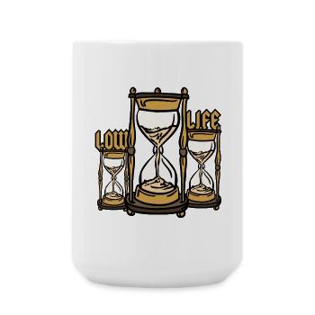 Sablier à faible durée de vie - Grande tasse 440 ml - blanc - Devant