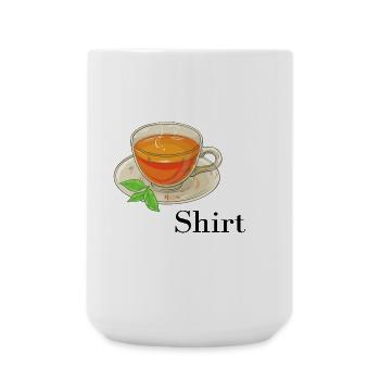 Chemise de thé - Grande tasse 440 ml - blanc - Devant