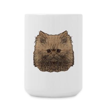 Perser katze, besitzer, schenken Weihnachten - Große Tasse 440 ml - Weiß - Vorne