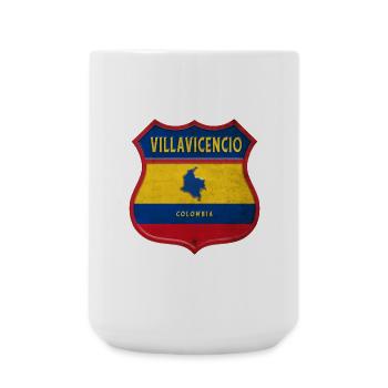 Écusson Villavicencio Colombia - Grande tasse 440 ml - blanc - Devant