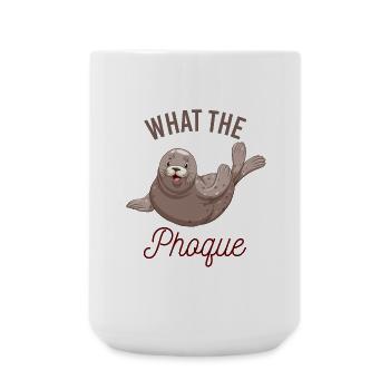 What the phoque - Grande tasse 440 ml - blanc - Devant