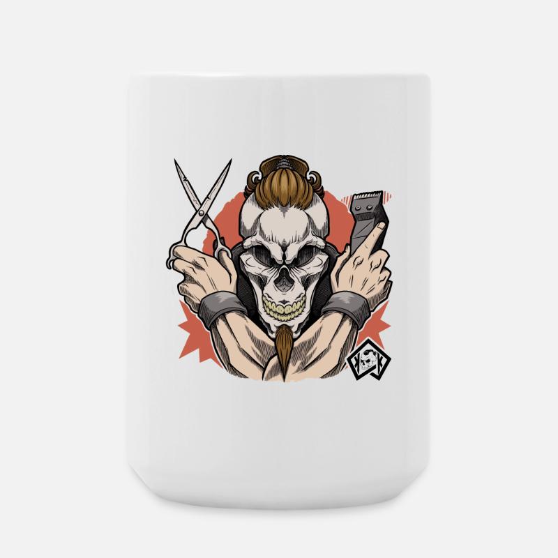Coiffeur, Barbier, Coupe de cheveux, Maître Coiffeur - Grande tasse 440 ml - blanc