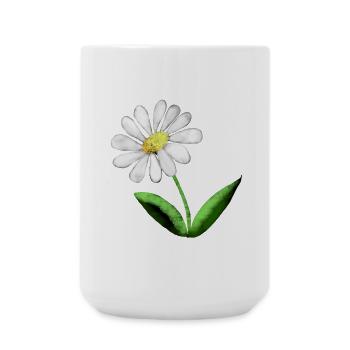 Proud Marguerite - Large Mug 440 ml - white - Front