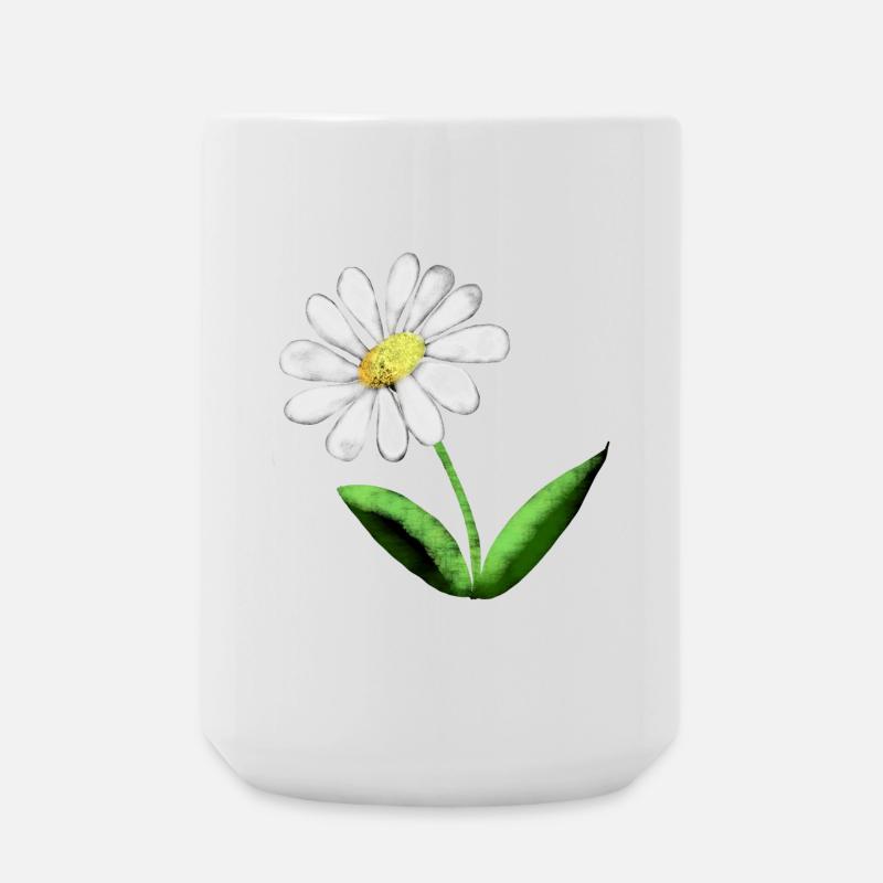 Proud Marguerite - Large Mug 440 ml - white