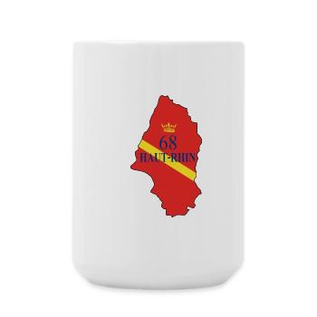 Haut-Rhin - Große Tasse 440 ml - Weiß - Vorne