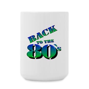 des années 80 Party Retro Fun chemise, dos 80 (25) - Grande tasse 440 ml - blanc - Devant