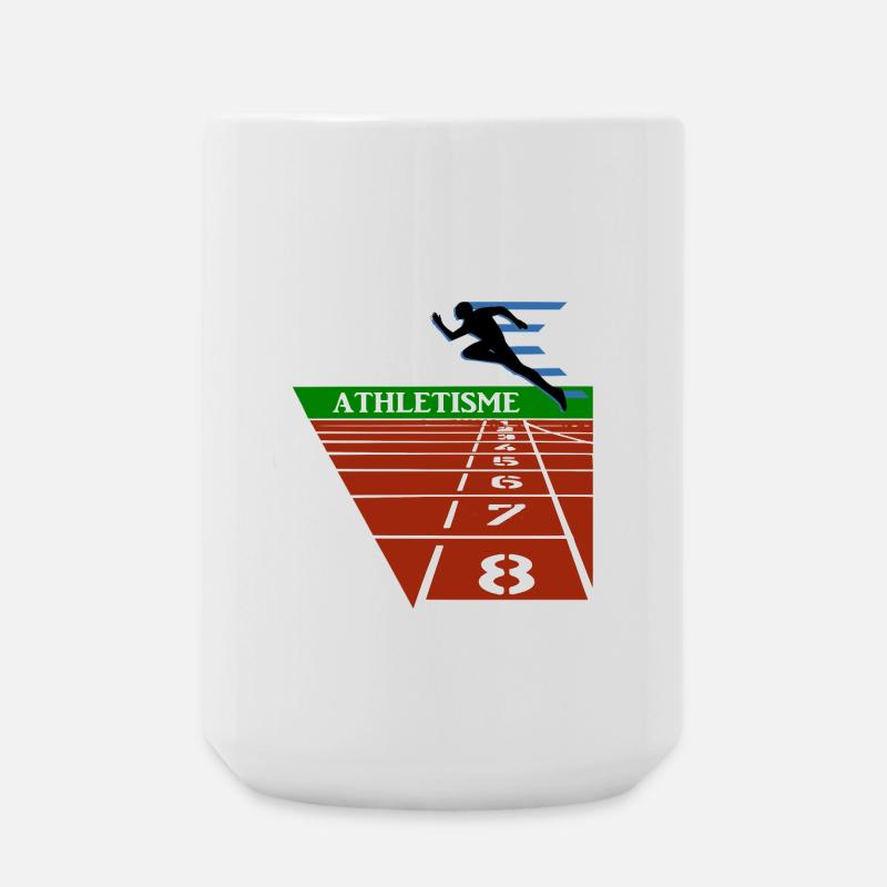 Leichtathletik - Große Tasse 440 ml - Weiß