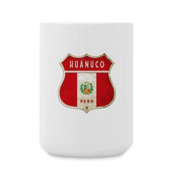 Huánuco Peru Wappen Flaggen Design - Große Tasse 440 ml - Weiß - Vorne