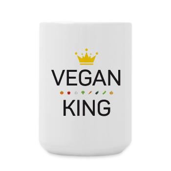 Roi végétalien - Grande tasse 440 ml - blanc - Devant