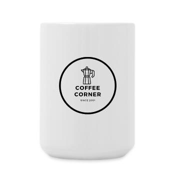 COFFEE CORNER - Große Tasse 440 ml - Weiß - Vorne