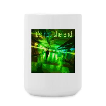 Es ist nicht das Ende Neon Tunnel - Große Tasse 440 ml - Weiß - Vorne