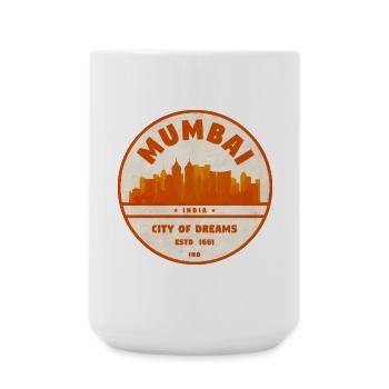 Mumbai City of Dreams Emblem - Große Tasse 440 ml - Weiß - Vorne