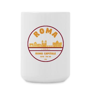 Silhouette de la capitale romaine - Grande tasse 440 ml - blanc - Devant