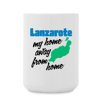 Lanzarote, mein zweites Zuhause - Große Tasse 440 ml - Weiß - Vorne