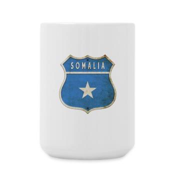 Design du drapeau des armoiries de la Somalie - Grande tasse 440 ml - blanc - Devant