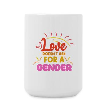 Partenariat homosexuel Déclaration LGBT - Grande tasse 440 ml - blanc - Devant