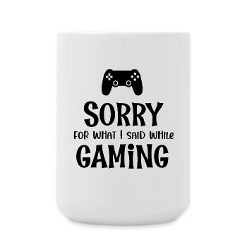 Désolé pour ce que j’ai dit pendant le jeu - Grande tasse 440 ml - blanc - Devant