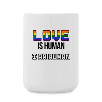 Déclaration d’égalité LGBT Relation homosexuelle - Grande tasse 440 ml - blanc - Devant