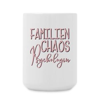 Familien Chaos Psychologin - MAMA - OMA - Große Tasse 440 ml - Weiß - Vorne