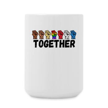 Proud Lgbt Saying Pride Gay Relationship Gay - Large Mug 440 ml - white - Front