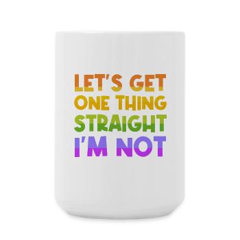 Sexualität Cool Lgbt Statement Homosexuell Stolz - Große Tasse 440 ml - Weiß - Vorne