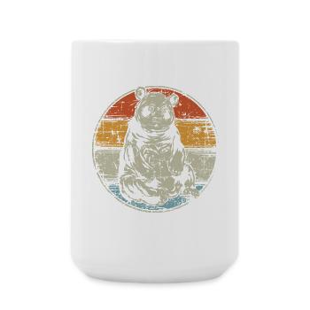 Vintage Panda - Large Mug 440 ml - white - Front