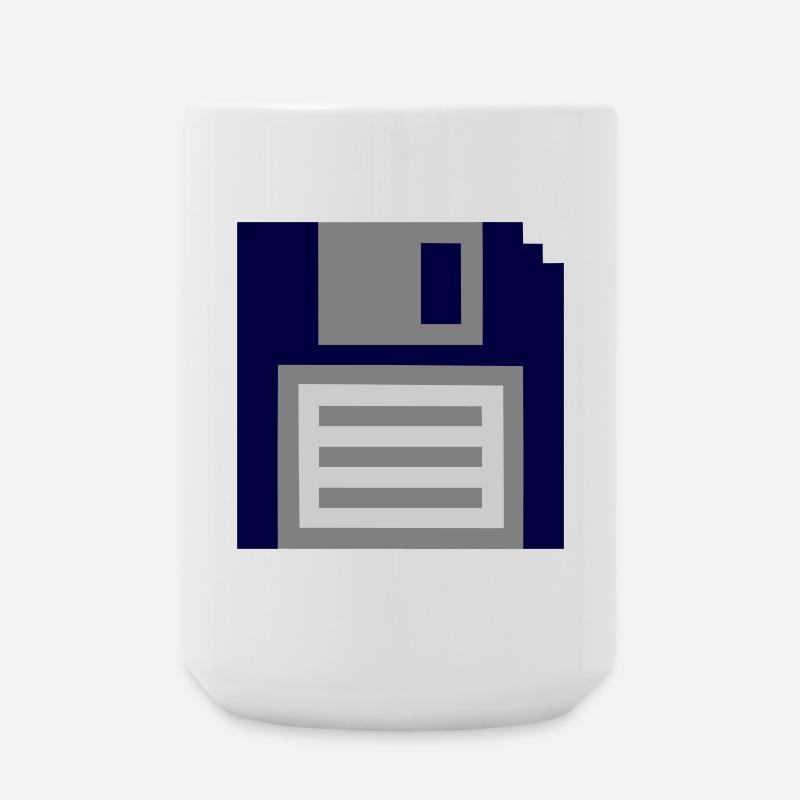 Diskette - Große Tasse 440 ml - Weiß