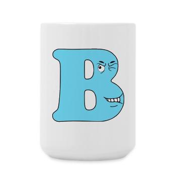 B - Grande tasse 440 ml - blanc - Devant