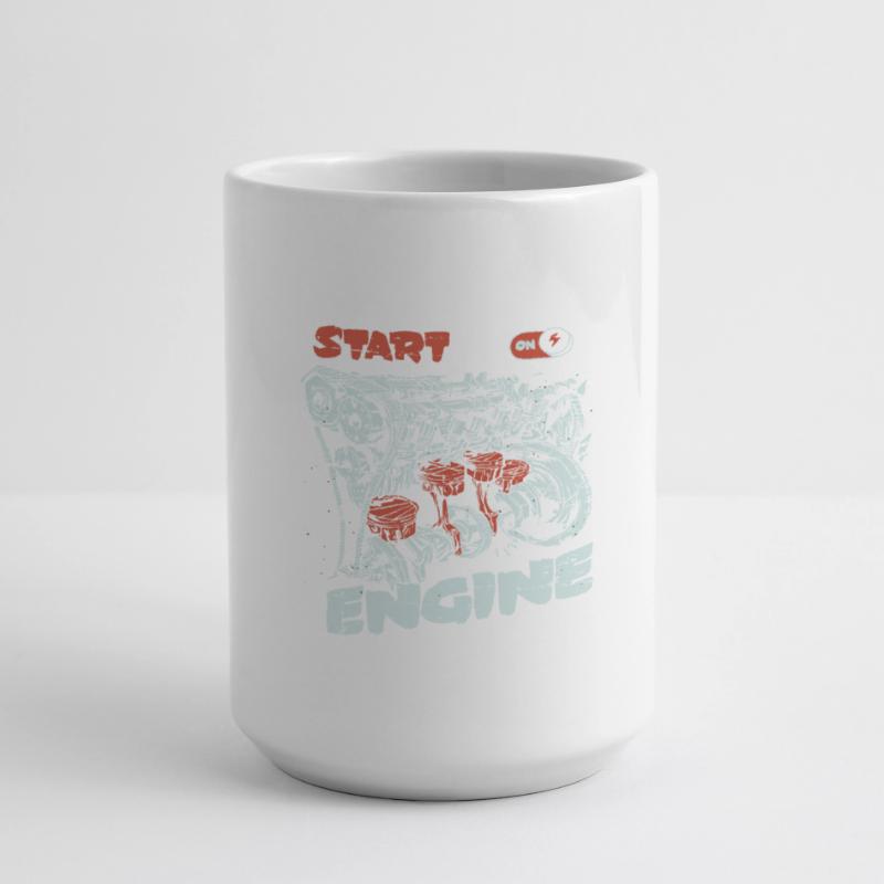 Start the engine, engine, engine Large Mug 440 ml