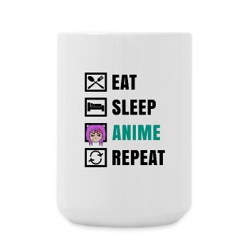 Asian Japan Anemi Statement Manga Cartoon - Large Mug 440 ml - white - Front