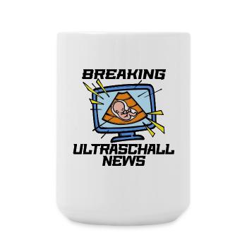 Mutter Baby Schwangerschaft Statement Schwanger - Große Tasse 440 ml - Weiß - Vorne