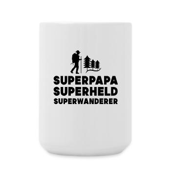 Wandern Wanderer Statement Bergwanderung Natur - Große Tasse 440 ml - Weiß - Vorne