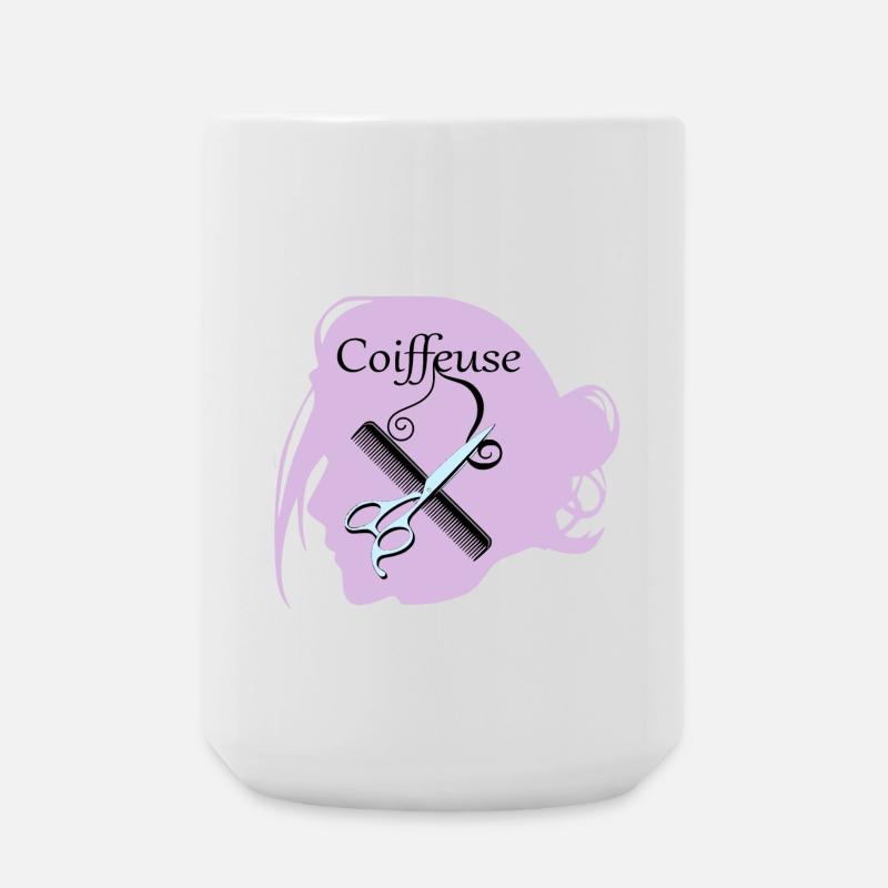 Coiffeuse - Grande tasse 440 ml - blanc