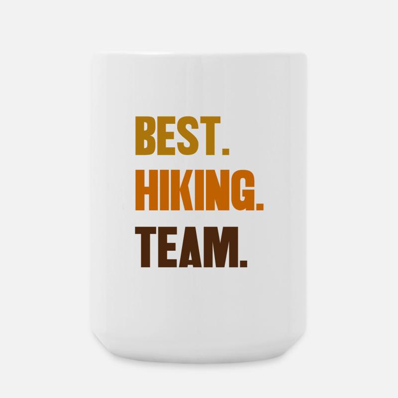 Hiking Team Wanderer Statement Hiking Trails - Large Mug 440 ml - white