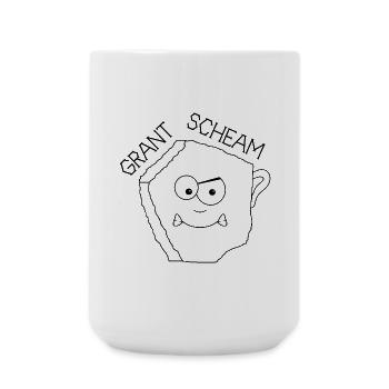 Grantscheam - grumpy person - Austria dialect - Large Mug 440 ml - white - Front