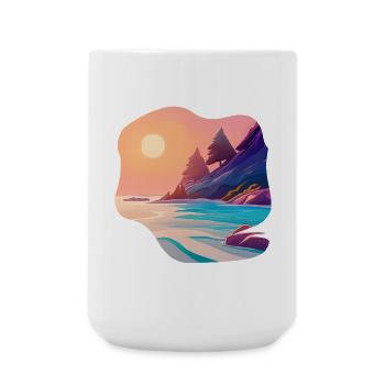 Vacances Sunrise Sea Island - Grande tasse 440 ml - blanc - Devant
