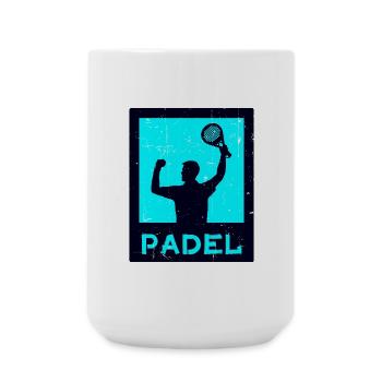 Tennis Padel Player Padel Coach Racket - Large Mug 440 ml - white - Front