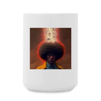 Portrait elektrik 19 - Large Mug 440 ml - white - Front