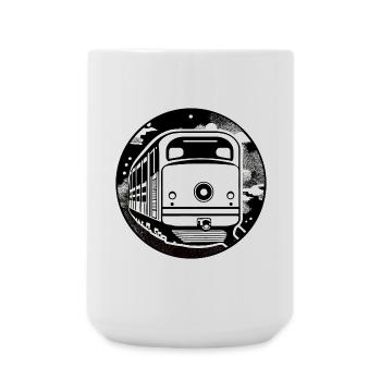 Locomotive, train, railway - Large Mug 440 ml - white - Front