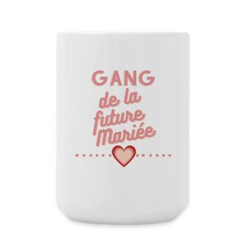 Gang future mariée. EVJF enterrement célibataire - Grande tasse 440 ml - blanc - Devant
