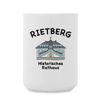 Rietberg, Historisches Rathaus,Kreis Gütersloh - Große Tasse 440 ml - Weiß - Vorne