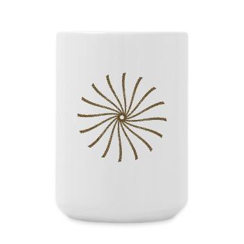 Balken Sonne gekreist - Große Tasse 440 ml - Weiß - Vorne