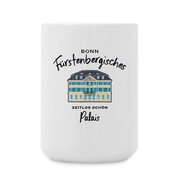 Bonn, Fürstenbergisches Palais, Postamt - Große Tasse 440 ml - Weiß - Vorne
