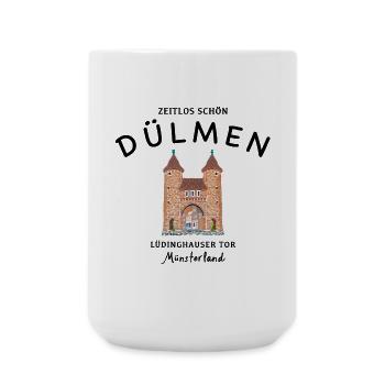 Dülmen, Lüdinghauser Tor, Münsterland - Große Tasse 440 ml - Weiß - Vorne